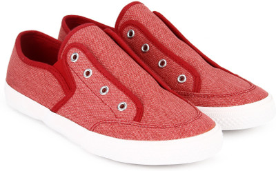 

United Colors of Benetton Boys Slip on Sneakers(Red, 902