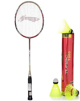 Li-Ning Combo Of Two- One 'G-Force Pro 2200i' Badminton racket And One 'Turbo T800' Nylon shuttle Cock (Color On Availability)- Badminton Kit available at flipkart for Rs.3900