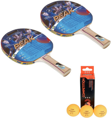 

Cosco Stiga Peak Table Tennis Bat With Competition Ball Table Tennis Kit