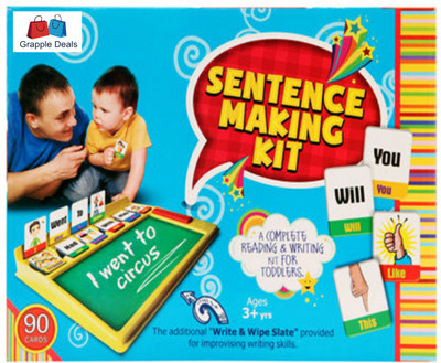 

GRAPPLE DEALS Sentence Making Kit A Complete Reading And Writing Kit For Toddler Kids.(Multicolor)