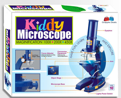 

GRAPPLE DEALS Kiddy Microscope Magnification Learning And Educational Toys For Kids.(Multicolor)