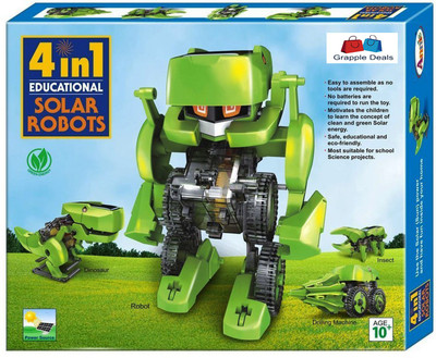 

GRAPPLE DEALS 4 in 1 Educational Solar Robot Kit Perfect For School Projects For Kids.(Multicolor)