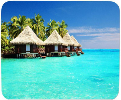

GMX Mouse Pads for Computer, Laptop Beach print for gaming, work, comfortable mouse pad - S.No : 0095 Mousepad(Multicolor)