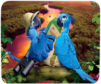 

GMX Mouse Pad for PC, Laptop Rio Parrot print for gaming pc, home, office - S.No : 0023 Mousepad(Multicolor)