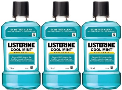 [50% off] Listerine Mouth Wash - Cool Mint  (750 ml)