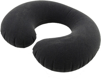 

soleil Comfortable And Cozy Inflatable Travel Neck Pillow(BLACK)