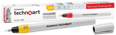 

Isomars Technical Drawing 0.3 - White Fineliner Pen