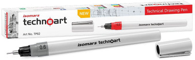 

Isomars Technical Drawing 0.6 - White Fineliner Pen