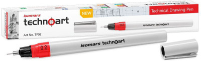 

Isomars Technical Drawing 0.2 - White Fineliner Pen