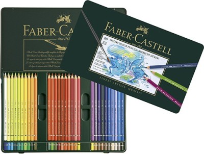 FABER-CASTELL Watercolour Pencils Hexagonal Shaped Color Pencils(Set of 60, Multicolor)