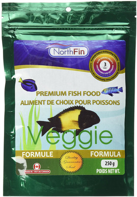 

NorthFin Fish Food Veggie Formula 3mm pellet 250g 250 g Dry Fish Food