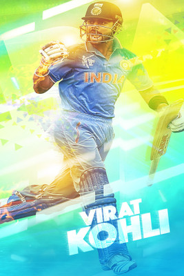 

Virat Kohli Poster (Size 12 Inch x 18 Inch) (Pack of 1) Paper Print(18 inch X 8 inch, Rolled)