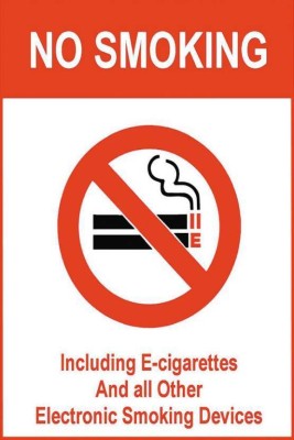 

No Smoking Paper Print(18 inch X 12 inch)