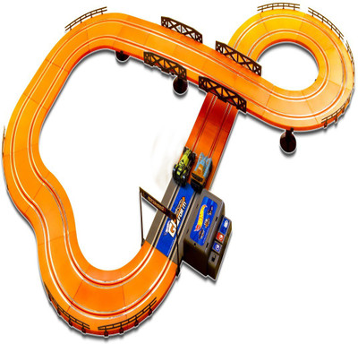 

Hot Wheels Track Set - 380 cm (with adaptor)(Multicolor)