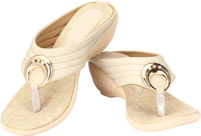 

BottleBruss Women Beige Wedges