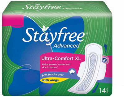 

Stayfree Advanced Ultra - Comfort Sanitary Pad(Pack of 14)