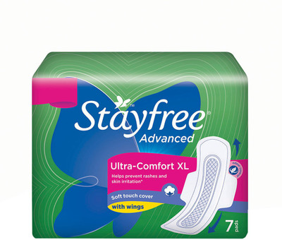 

Stayfree Advanced Ultra - Comfort Sanitary Pad(Pack of 7)