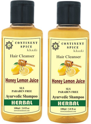 

Continent Spice Khadi Honey Lemon Juice Shampoo -(SLS-Paraben Free) CS682005(100 ml)