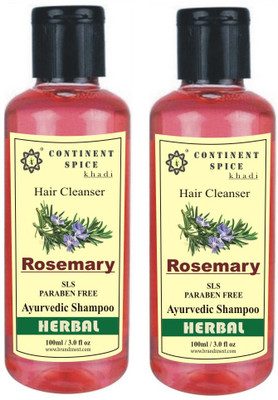 

Continent Spice Khadi Rosemarry Shampoo -(SLS-Paraben Free) Pack of 2 - CS682005(100 ml)