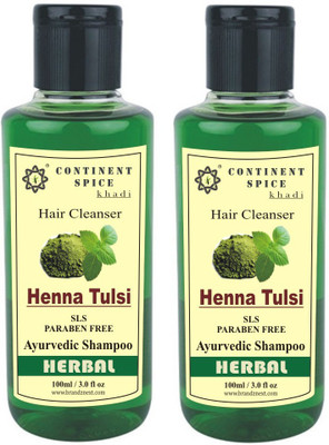 

Continent Spice Khadi Henna Tulsi Shampoo (SLS-Paraben Free) -CS682005(100 ml)