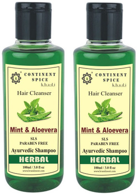 

Continent Spice Khadi Mint & Aloevera Shampoo -(SLS-Paraben Free) CS682005(100 ml)