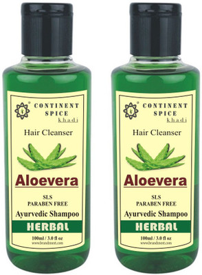 Continent Spice Khadi Aloevera Shampoo -(SLS-Paraben Free) CS682005(100 ml)