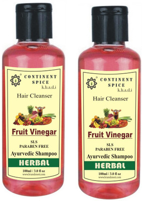 

Continent Spice Khadi Fruit Vinegar Shampoo -(SLS-Paraben Free) CS682005(100 ml)