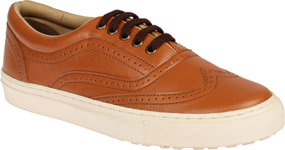 

Knotty Derby Alecto Wing Cap Brogue Sneakers For Men(Tan
