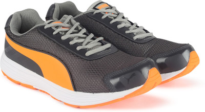 

Puma Ridge Running Shoes For Men(Grey, Orange, Asphalt-shocking orange-silver
