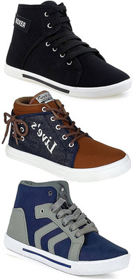 

Clymb Men's Combo Pack Of 3 Sneakers Sneakers For Men(Multicolor
