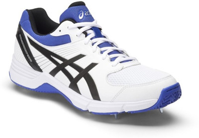 

Asics Gel-100 Not Out Cricket Shoes For Men(White, Black, Blue, White::onyx::blue