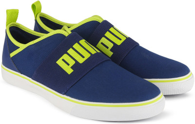 

Puma Milano Slip on Sneakers For Men(Blue, Blue depths-ntrg yellow-puma white