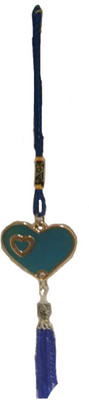 

DivyaMantra Decorative Evil Eye Blue Heart Beat Pendant Amulet for Car Rear View Mirror Decor Ornament Accessories/Good Luck Charm Protection Interior Wall Hanging Showpiece Decorative Showpiece - 19 cm(Plastic, Blue)