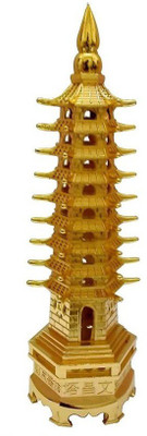 

GIRISHA AND SON Best Quality Vastu Fengshui Education Tower Showpiece - 18 cm (Iron, Gold) Decorative Showpiece - 18 cm(Iron, Gold)
