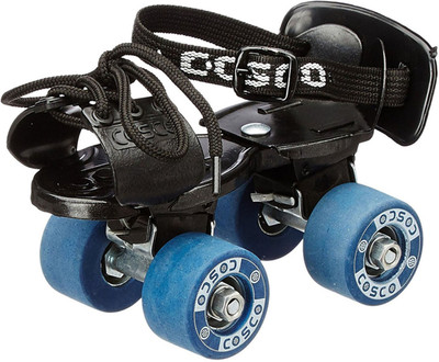 

Cosco Tenacity Super Jr. (16.5 - 19.5 cm) Age Group (3 - 6 Years) Quad Roller Skates - Size 10-13 UK(Blue, Maroon)