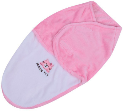 Babymoon Organic Cotton Swaddle Wrap - Comfortable & Cozily Warm Wrapping Blanket - Baby Cover - Babywearing - Babyshower Gift Sleeping Bag(Pink, Baby pink