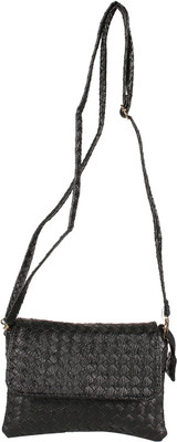 

Tamirha Women Casual Black Rexine Sling Bag