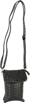 

Tamirha Women Casual Black Rexine Sling Bag