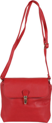 

Tamirha Women Casual Red Rexine Sling Bag
