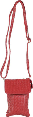 

Tamirha Women Casual Red Rexine Sling Bag