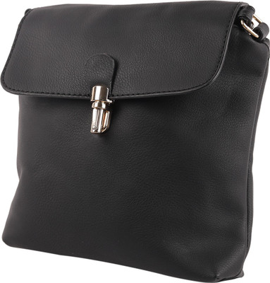 

Tamirha Women Formal Black Rexine Sling Bag