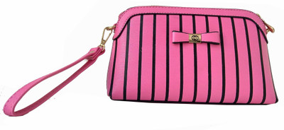 

ALIVE Girls Casual Pink Leatherette Clutch