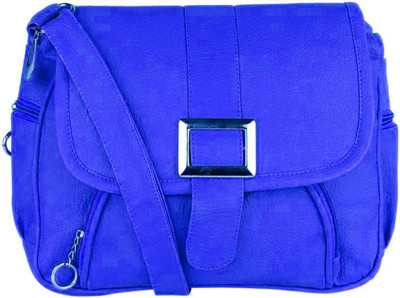 

VIEW BAGS Girls Casual Blue PU Sling Bag