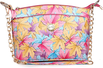 

Women Marks Women Evening/Party Pink PU Sling Bag