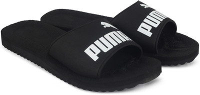 

Puma Purecat Slides, Black-white