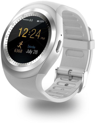 

Raptas Touch Screen Support SIM Card and TF Card with Activity Tracking Smartwatch(White Strap Free Size)