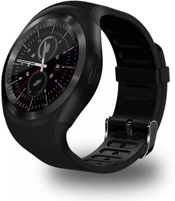 

Raptas Touch Screen Support SIM Card and TF Card with Activity Tracking Smartwatch(Black Strap Free Size)