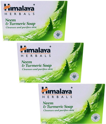 

Himalaya Neem & Turmeric Soap(375 g, Pack of 3)