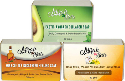 

Mirah Belle Naturals Skin Softening Soaps - Set 3(90 g, Pack of 3)