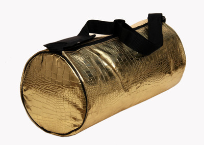

Wombat crocodile Print Golden 22.5 Litre gym Bag Gym Bag(Gold, Kit Bag)